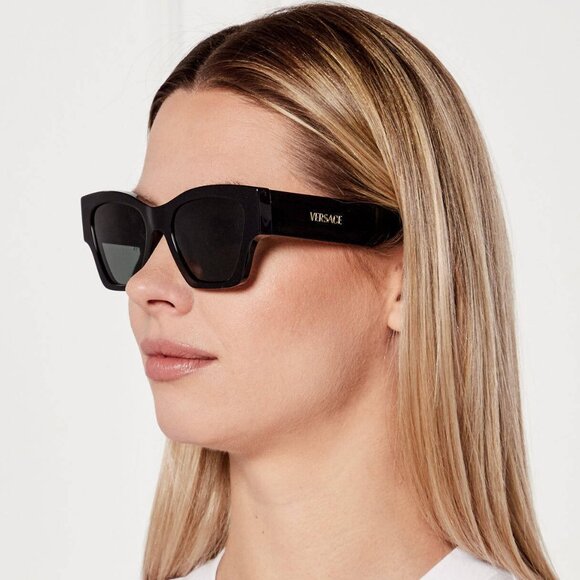 NEW VERSACE VE4492U GB1/87 WOMEN SUNGLASSES BLACK VE4492U GB187 EYEWEAR - Picture 1 of 11